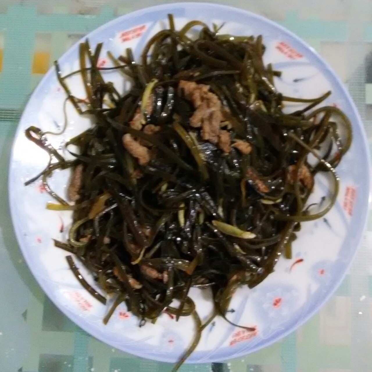 海带炒肉丝