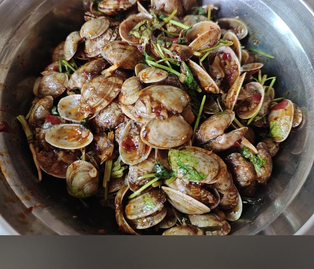 香辣爆炒花甲