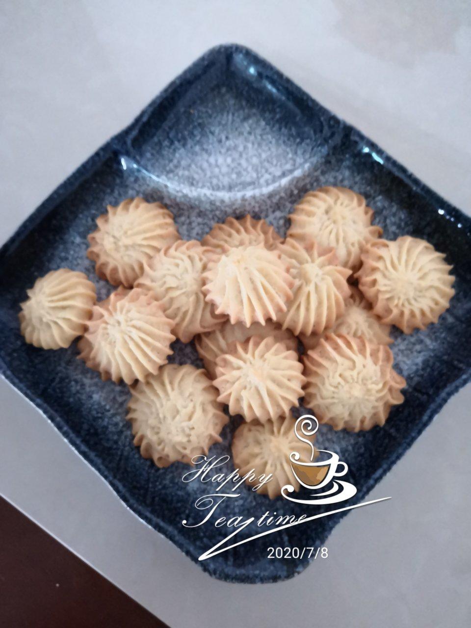 超级酥的玉米油版曲奇饼干
