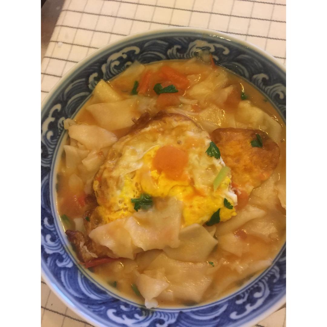超美味浓郁汤汁番茄煎蛋面