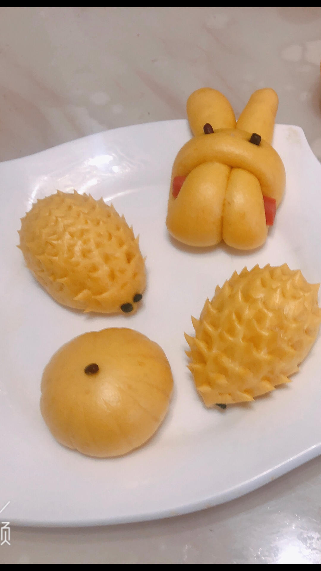 南瓜刺猬小馒头