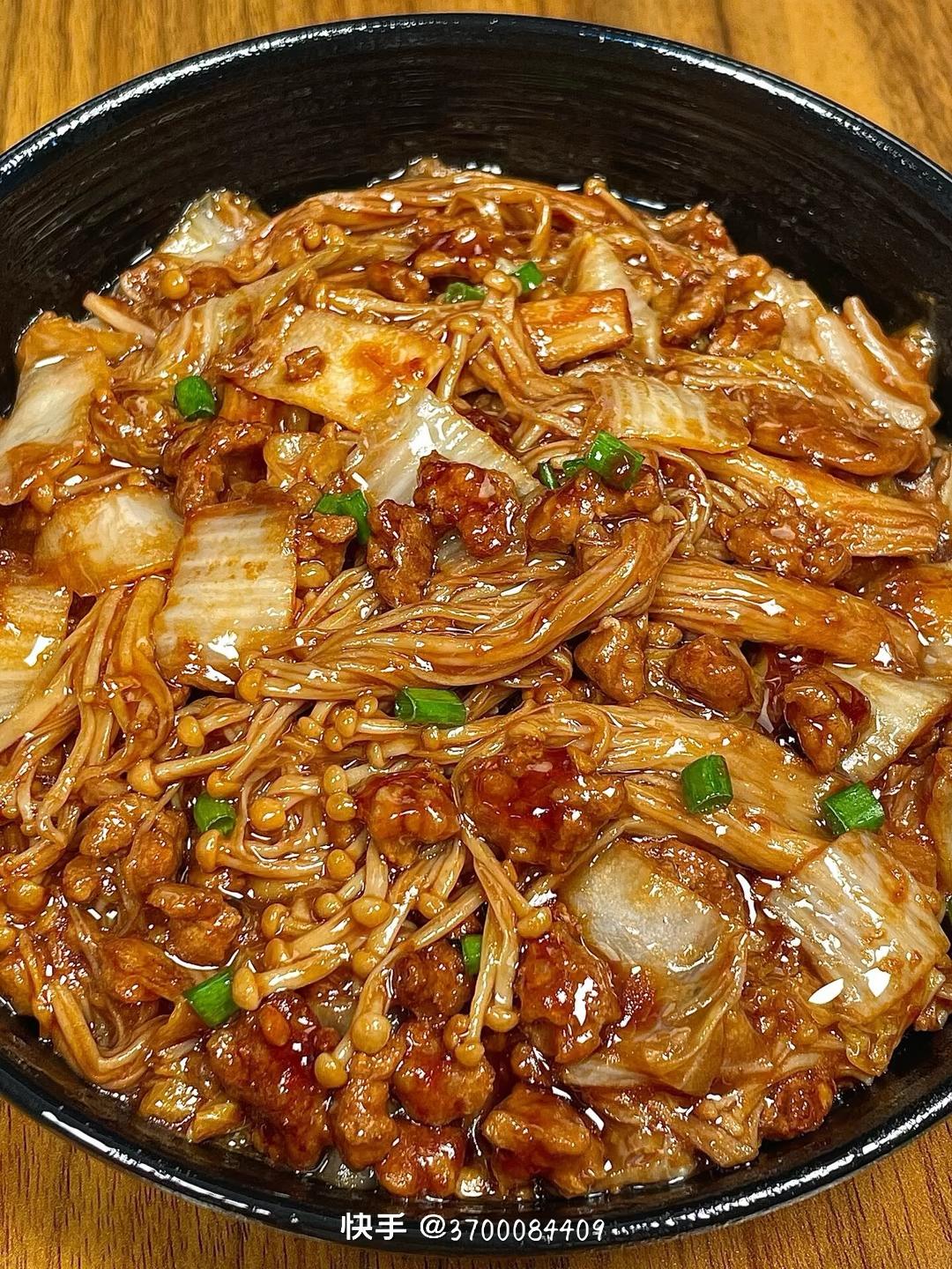 金针菇肉沫娃娃菜