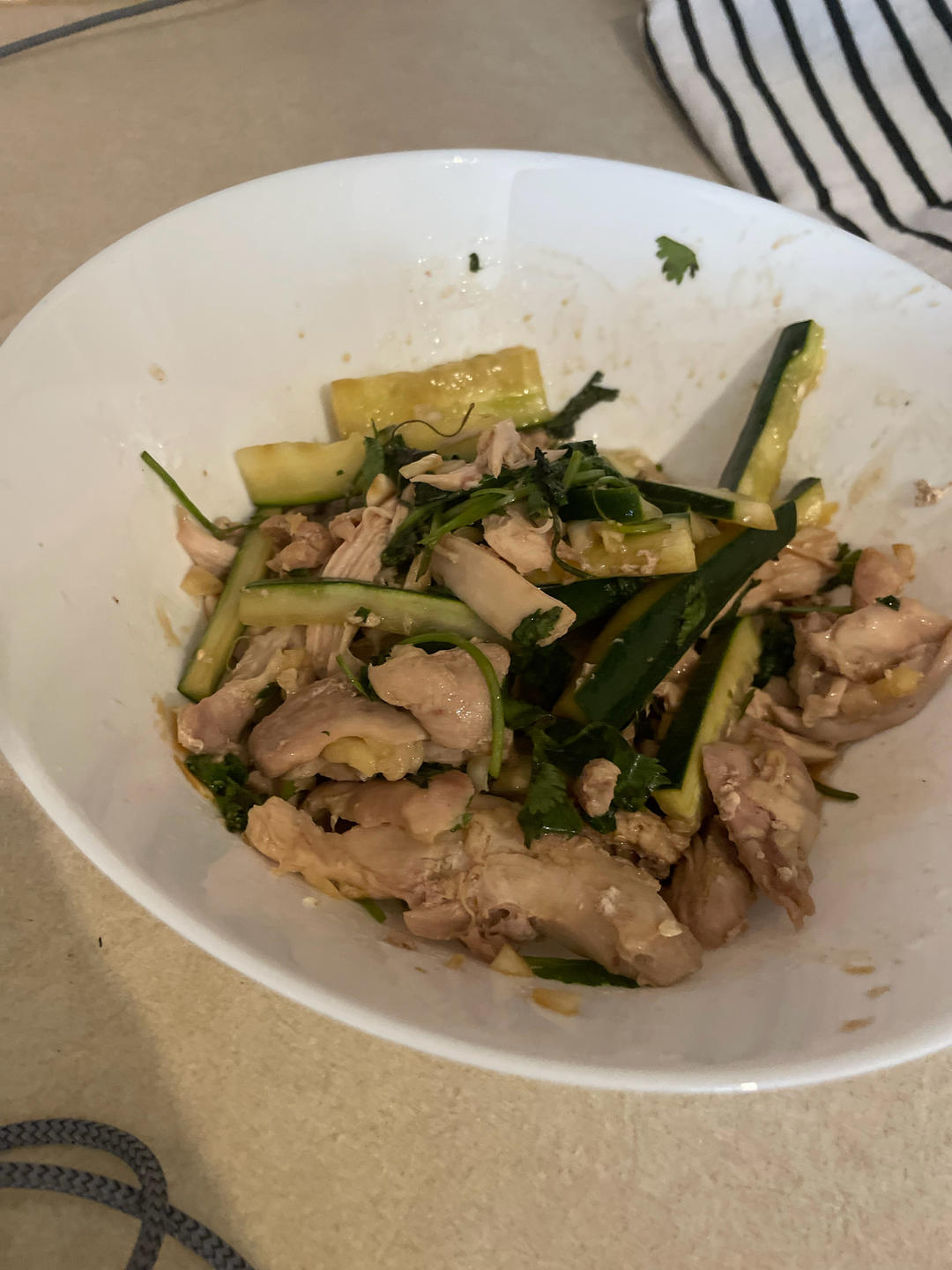 夏日减脂轻食～凉拌鸡丝