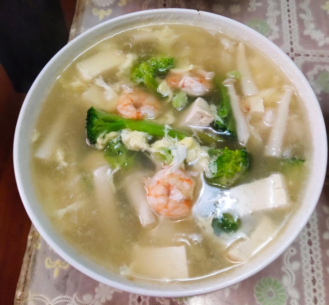 🔥营养低脂白玉菇豆腐汤