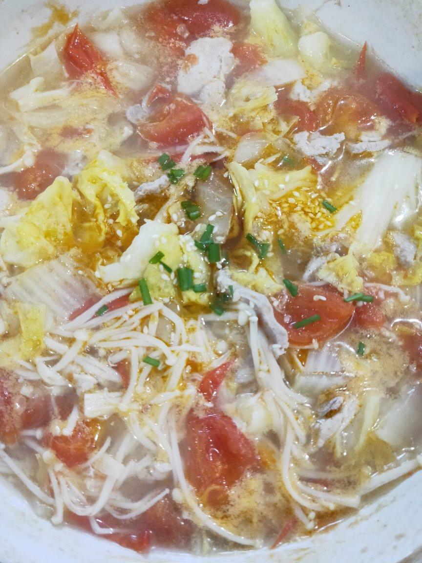 夏天开胃菜☞水煮肉片(番茄口味)