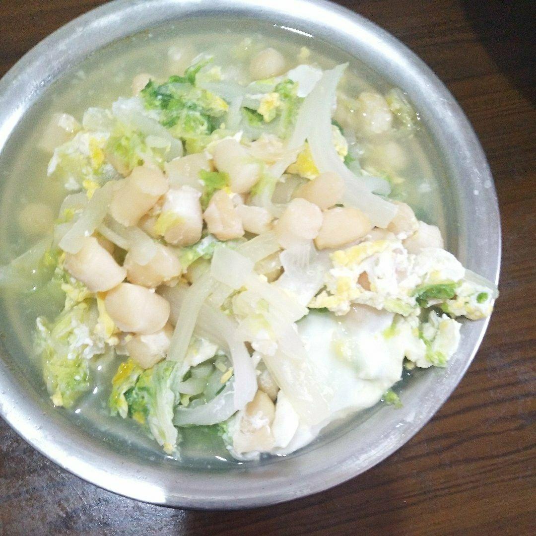 素赛螃蟹----干贝白菜滑蛋