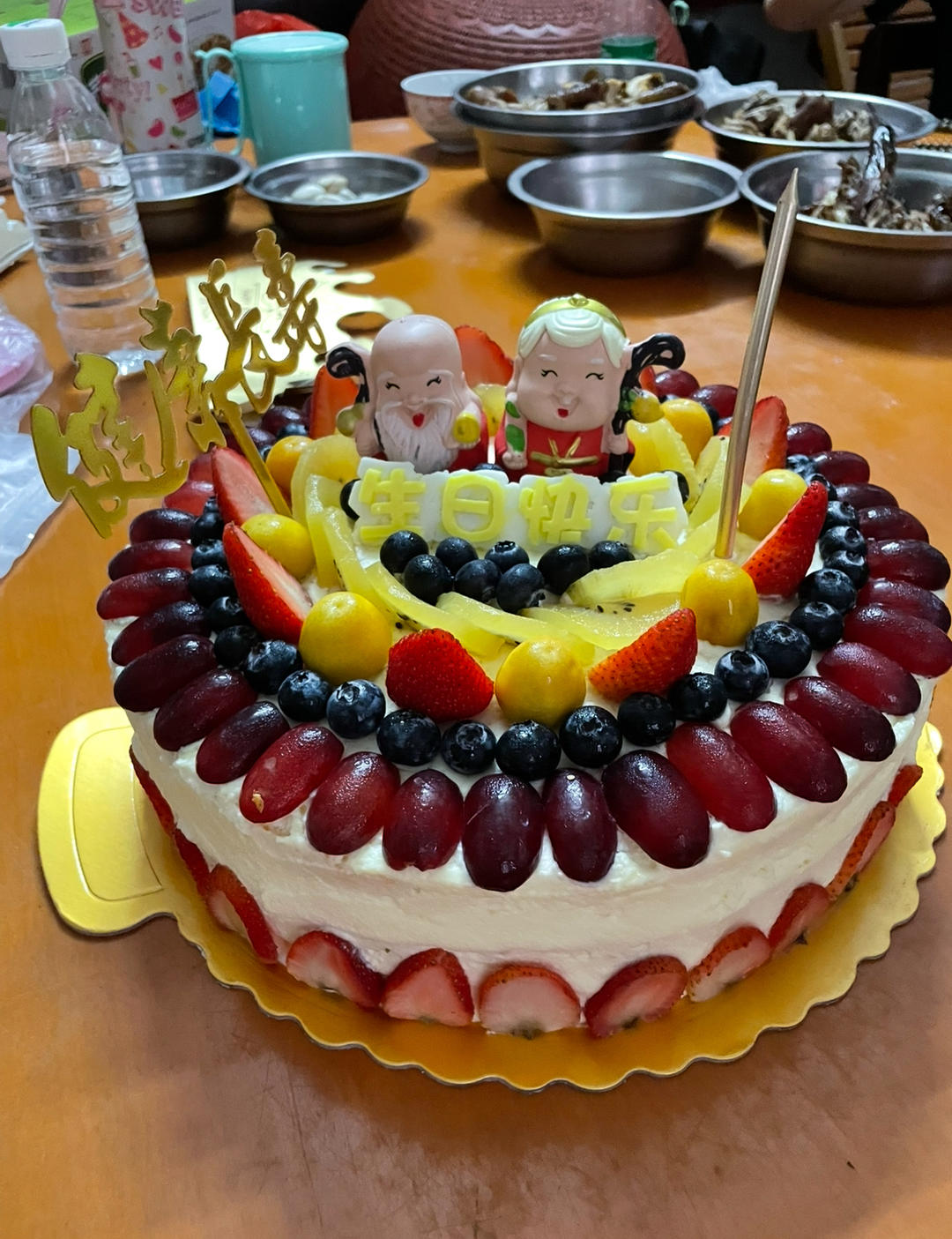 各种简易式水果蛋糕装饰