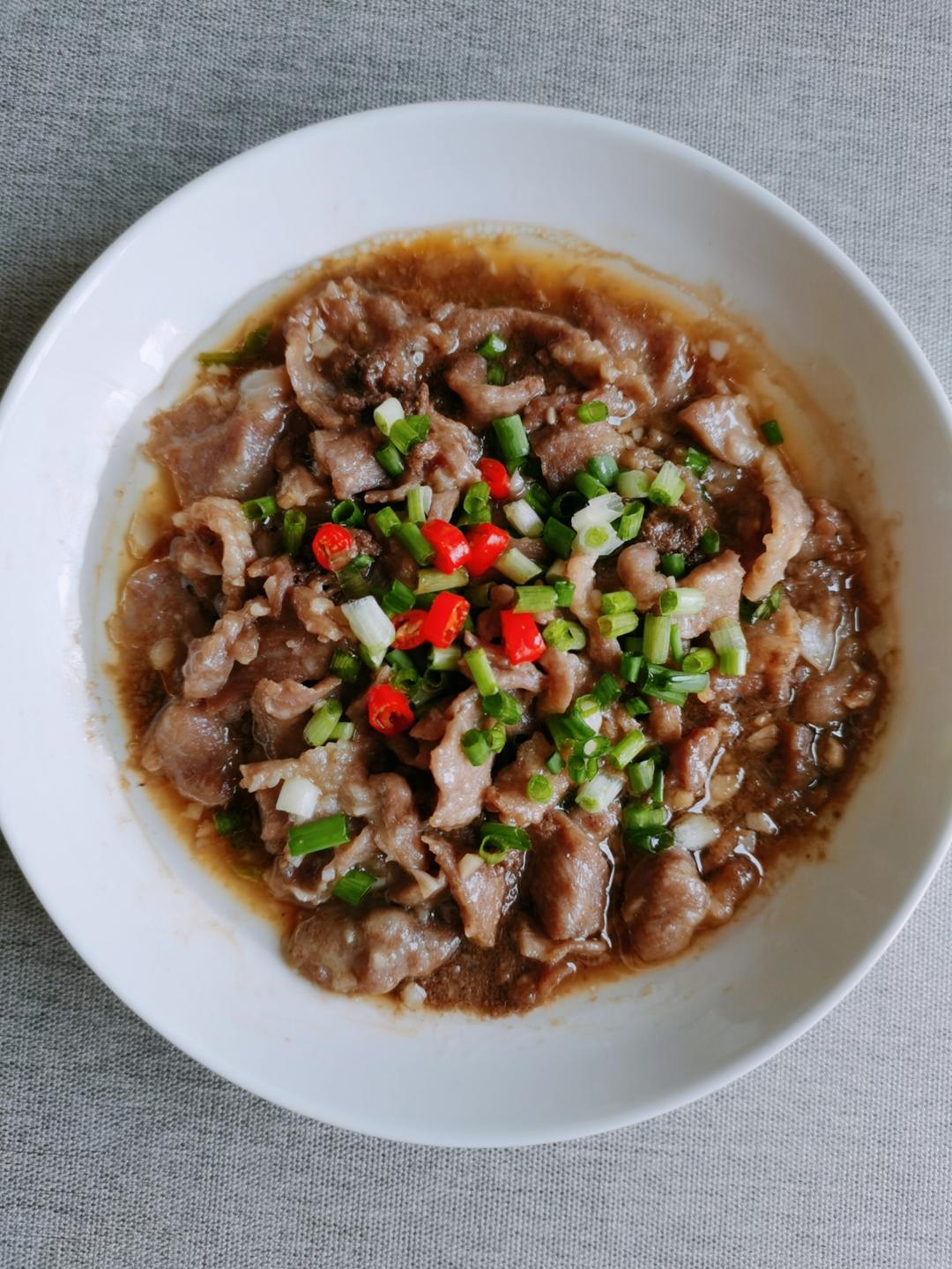 虾酱蒸五花肉