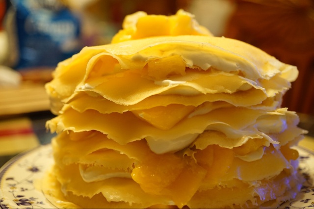 芒果千层蛋糕，100%成功告别煎皮无能