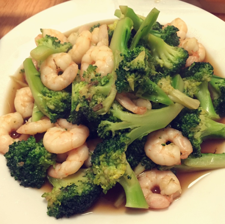 西兰花炒虾仁