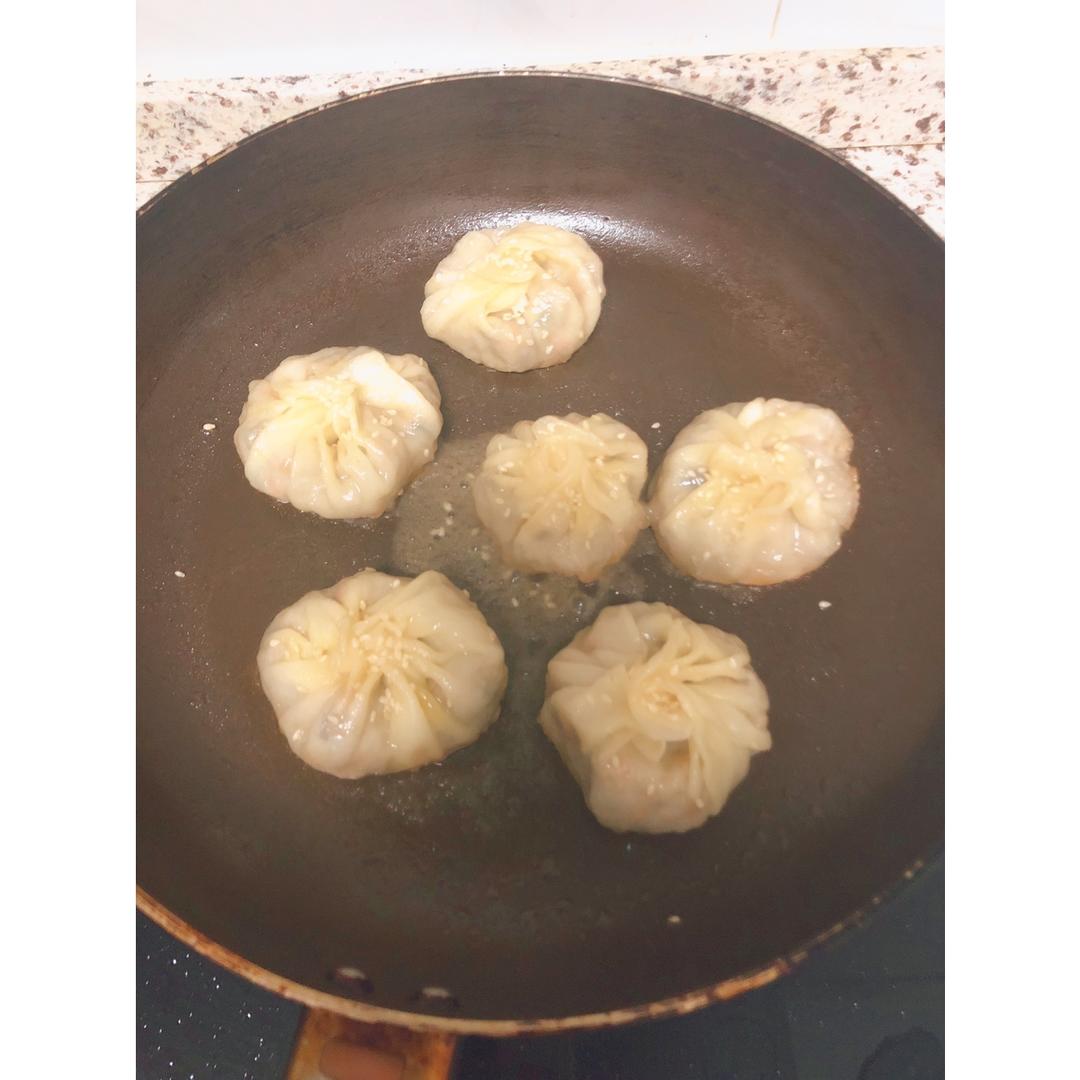 网红【水晶水煎包】一次就成功！