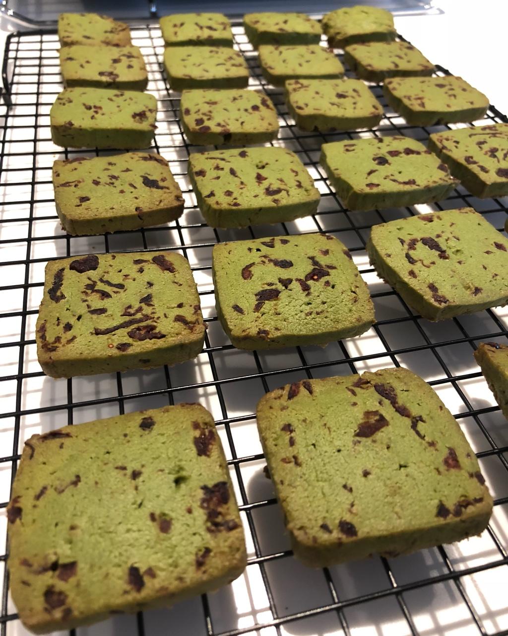 抹茶蔓越莓饼干