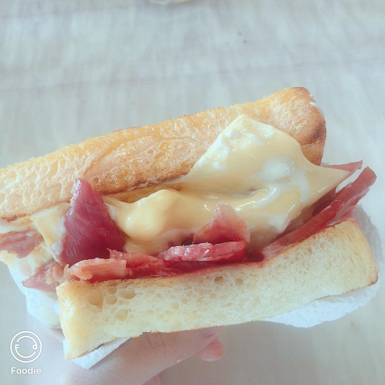 网红EGG DROP芝士厚蛋烧三明治 🥪『平底锅美食』