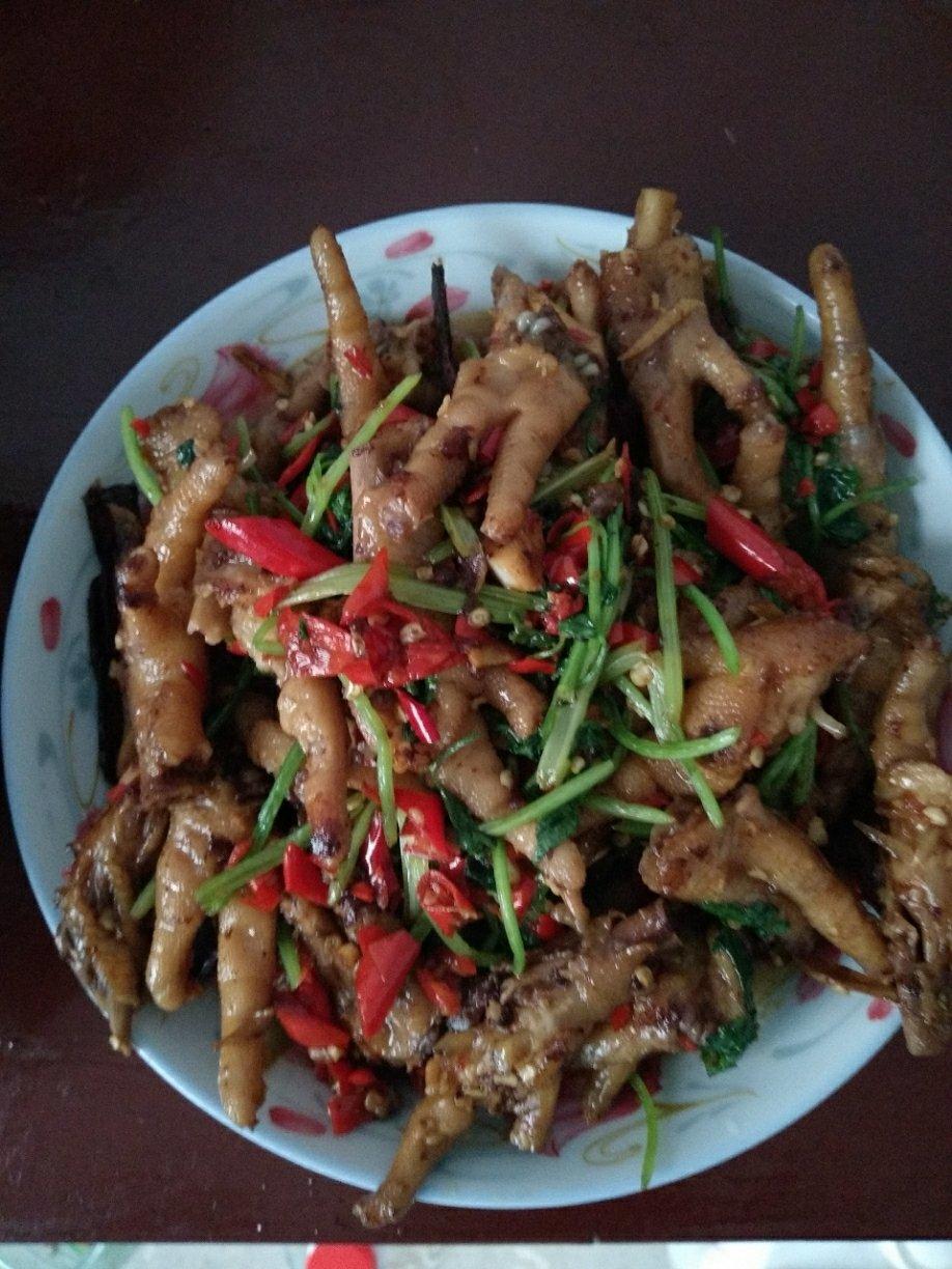 香辣烧鸡爪