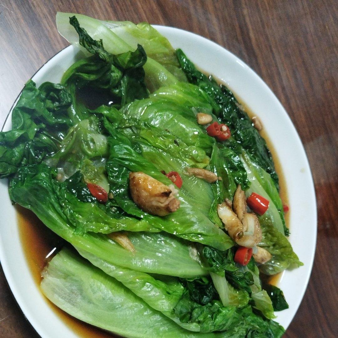 白灼生菜