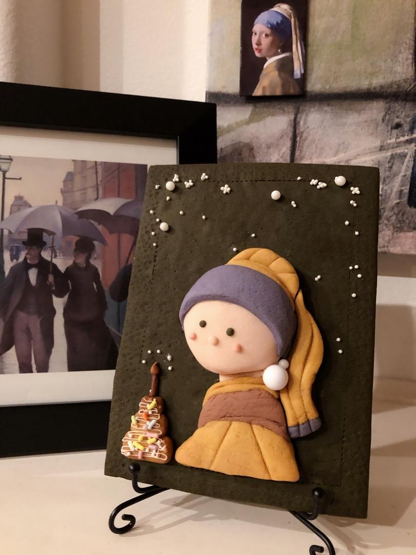 瞬间被萌化的美食艺术，把名画做进饼干里~