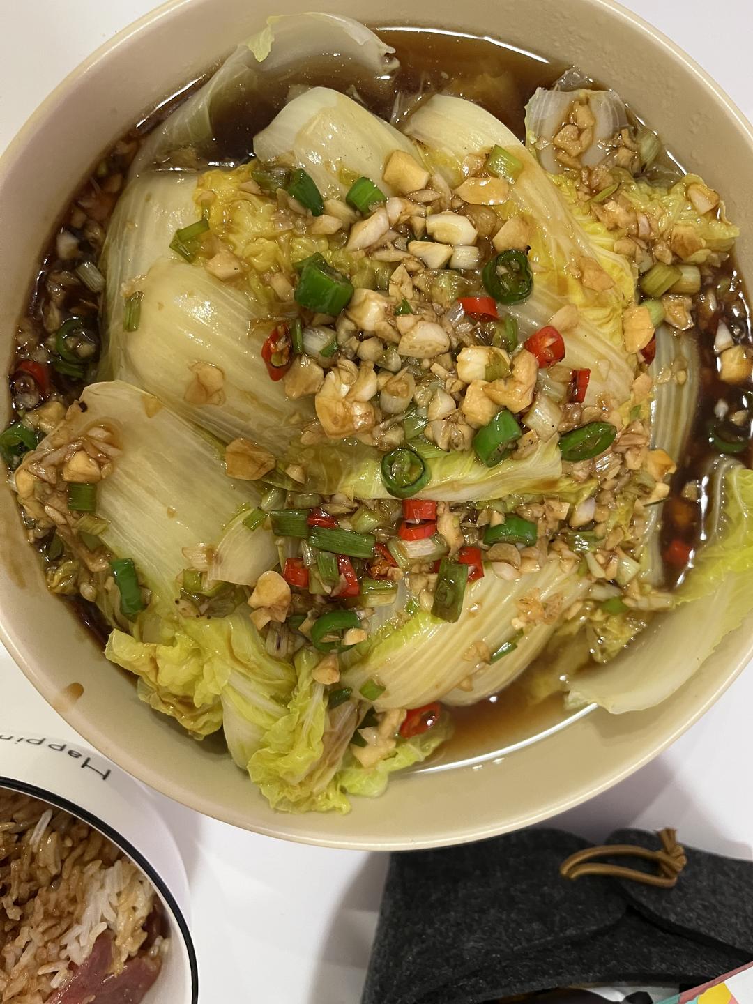 5分钟搞定‼️家常菜蒜香娃娃菜，巨好吃！