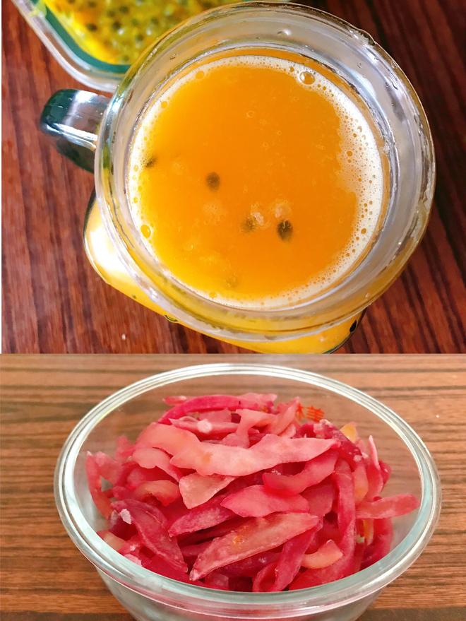 百香果汁➕百香果皮干的做法