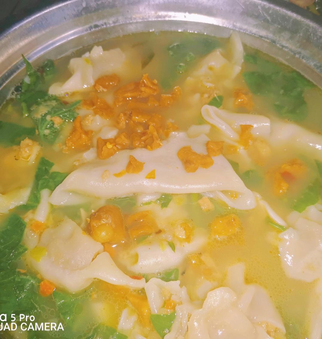 简单速冻饺子汤