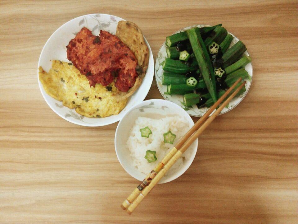 三色煎鸡胸（无油）