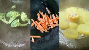 宝宝辅食8月+不需要面粉的「蔬菜土豆丸子」的做法 步骤2