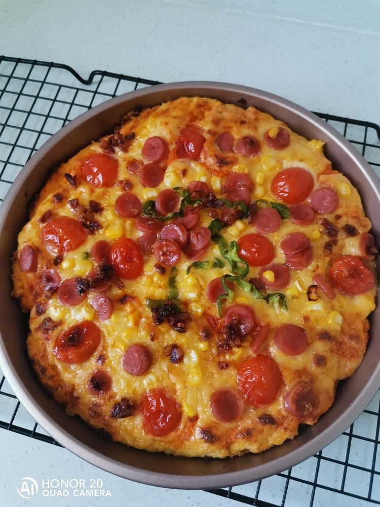 馒头披萨(可用烤箱/不粘锅)