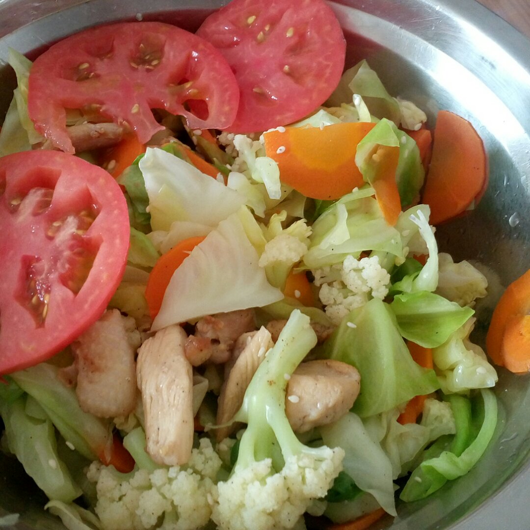 【减脂小厨房】鲜蔬鸡肉沙拉