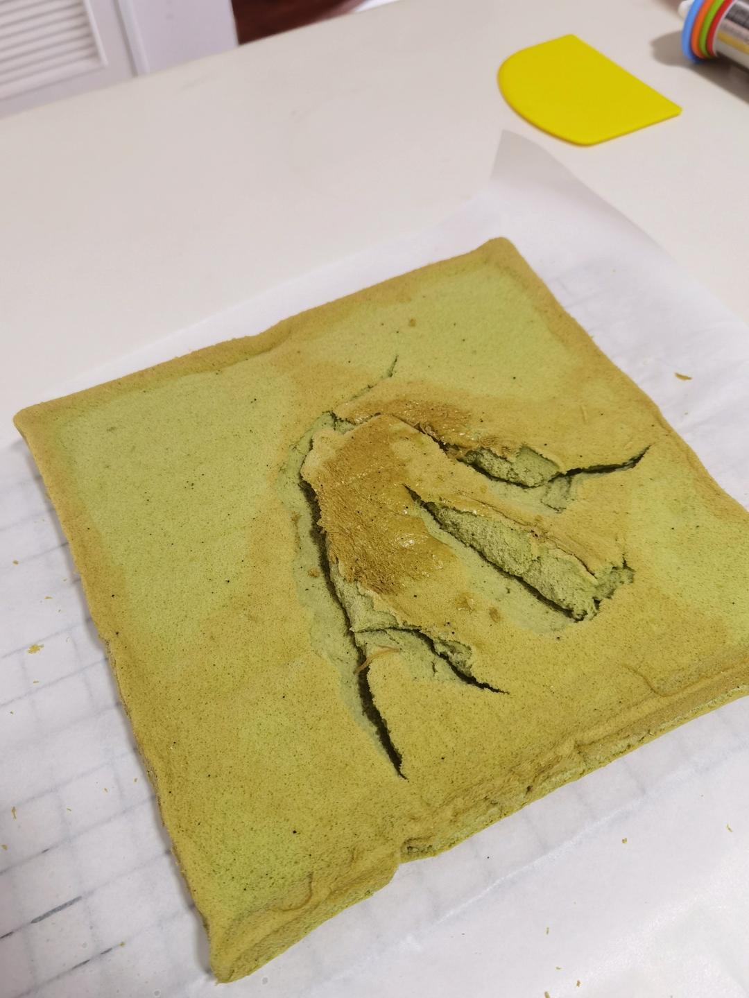 抹茶蛋糕卷~抹茶，就是这个味道