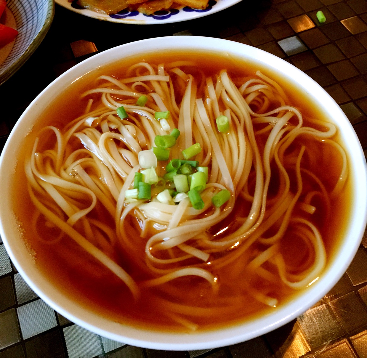 小葱麻油酱油面