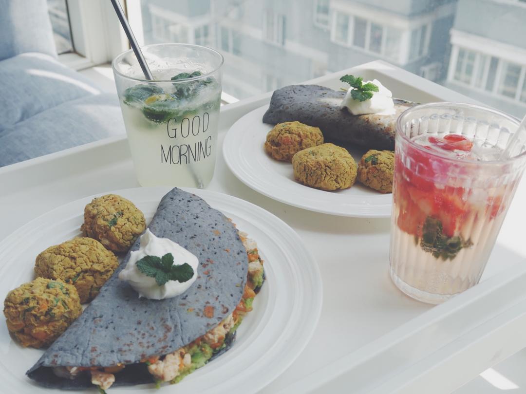 奶酪鸡肉墨西哥卷饼Bird and Brie Quesadillas（无油）