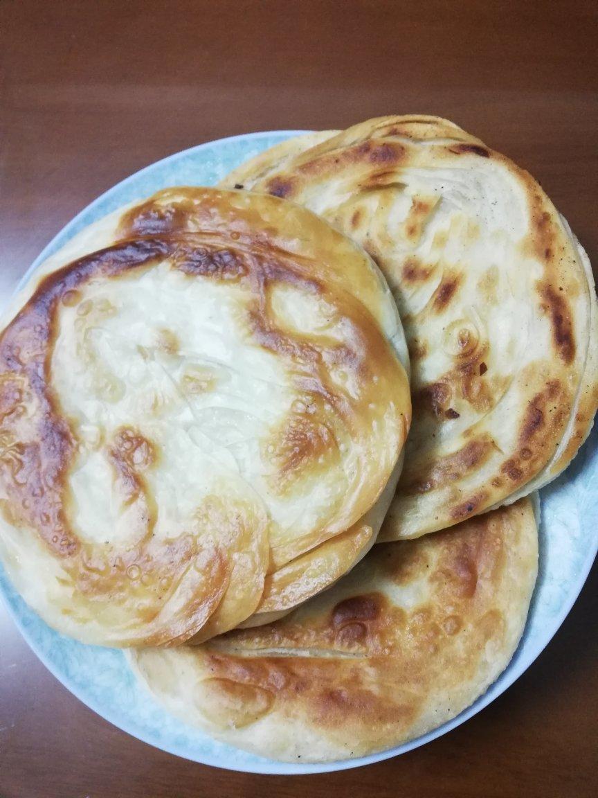 层层酥香不用擀面简单易学葱油饼