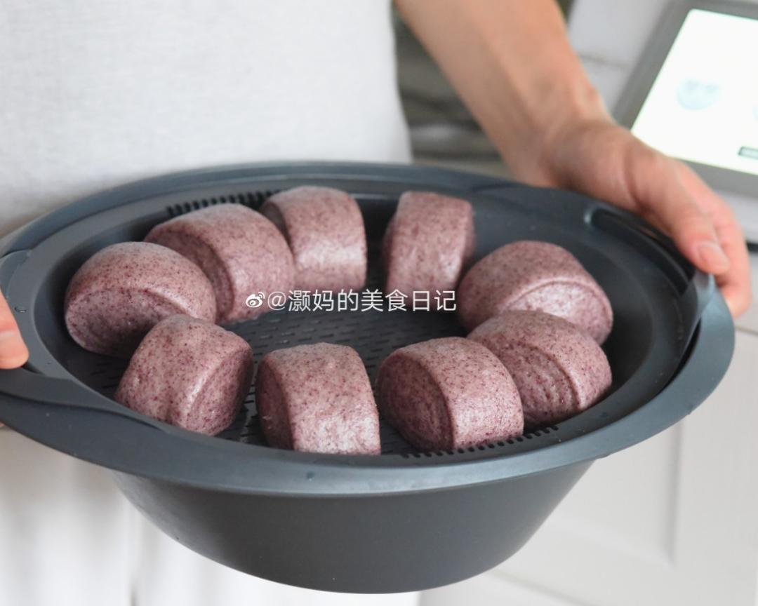 紫米馒头的做法