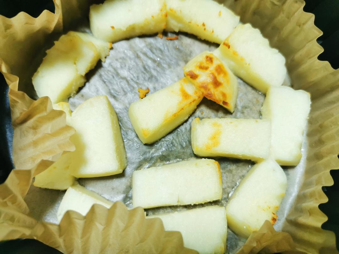 空气炸锅版烤蒙古奶豆腐