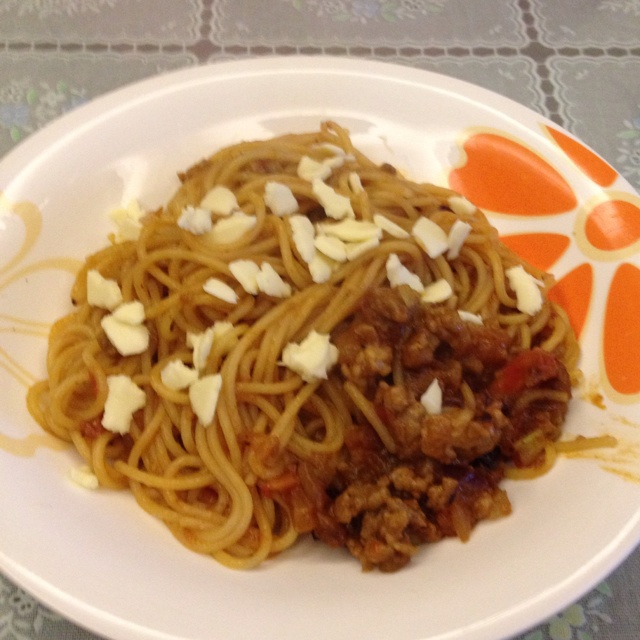 番茄肉酱意大利面（简易版本）