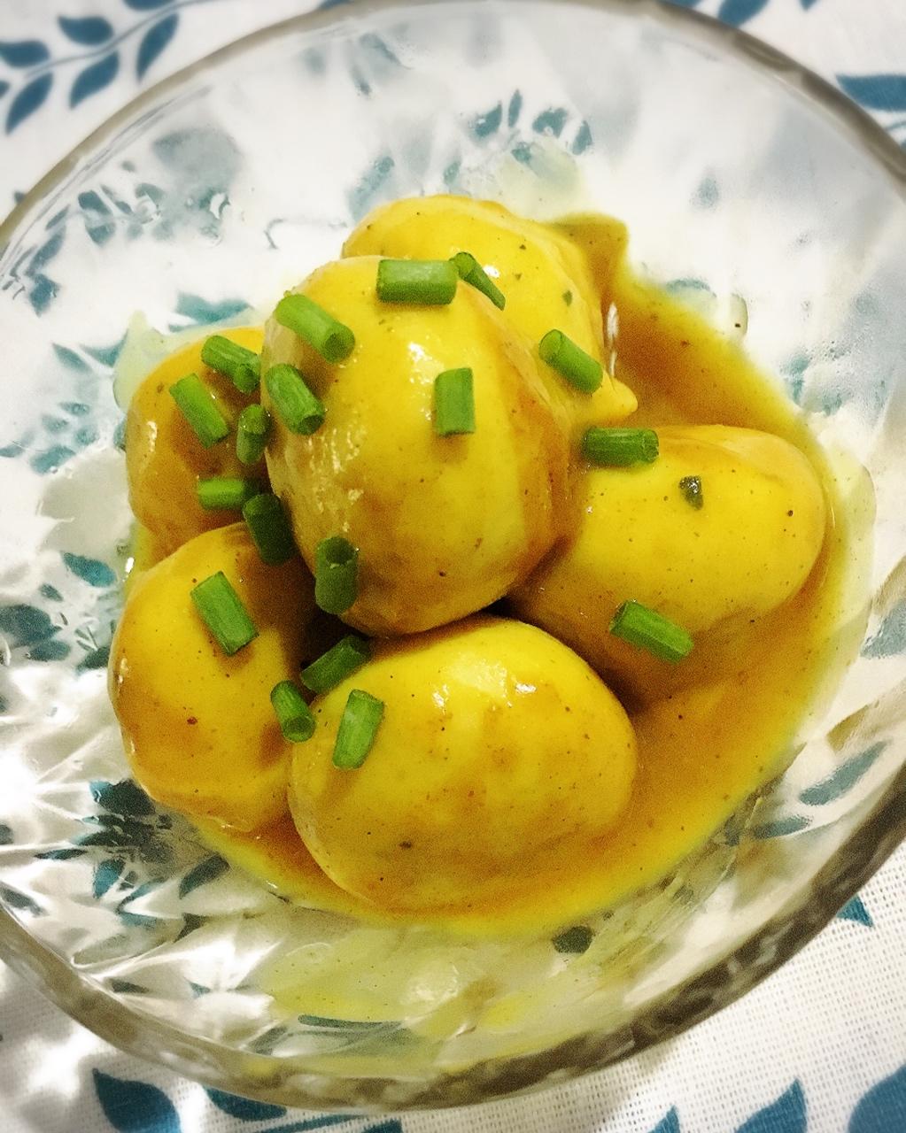 超级简单的咖喱蟹籽丸