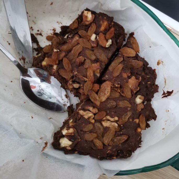 低卡！无面粉红薯布朗尼