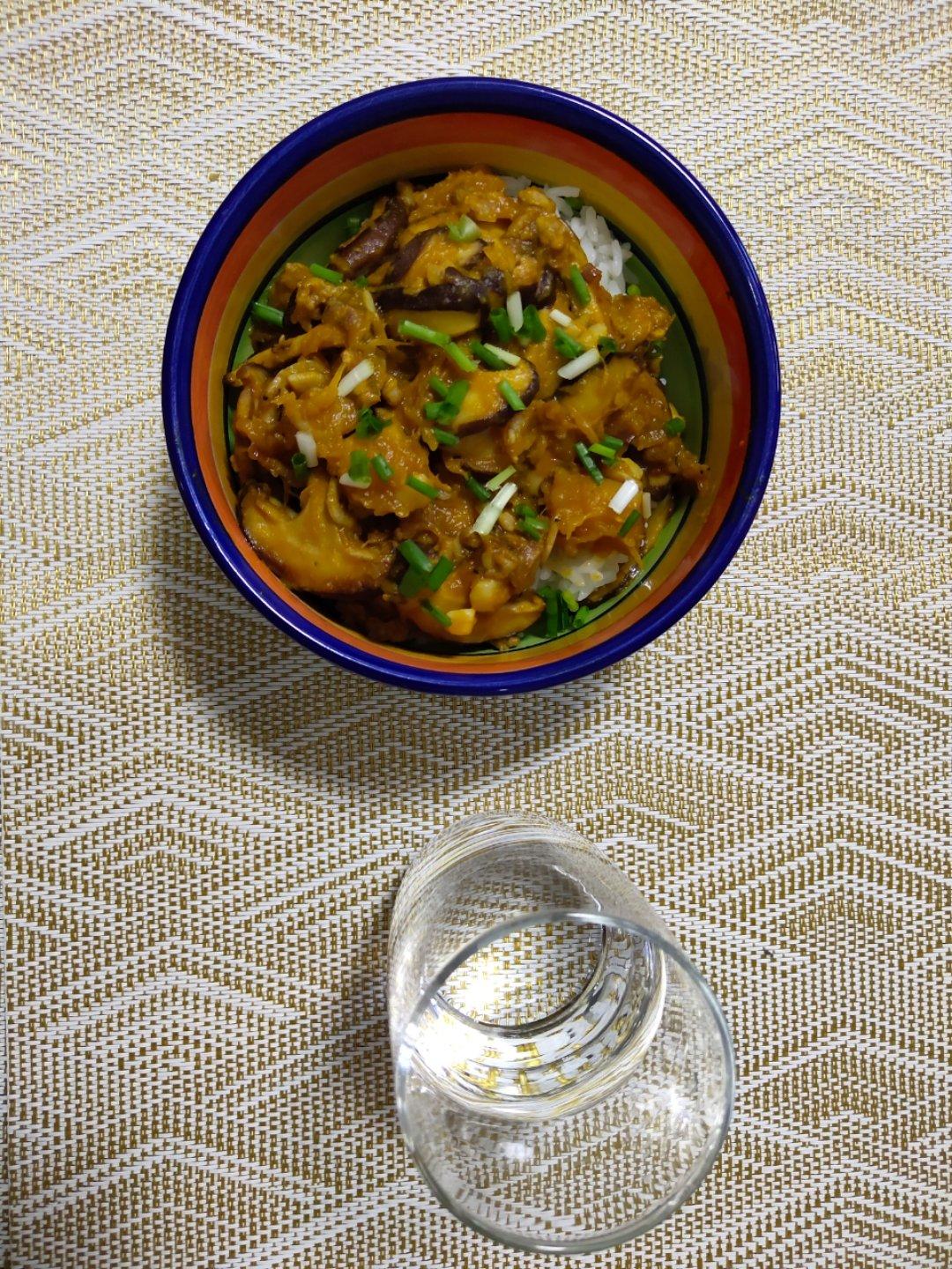 美味到不行的南瓜饭