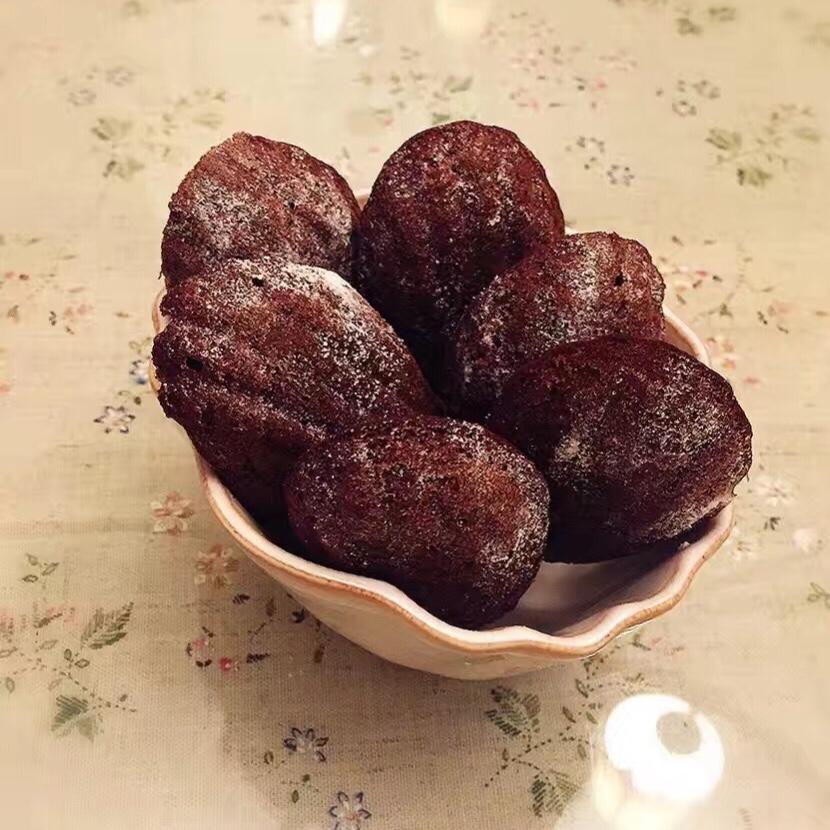 焦糖巧克力玛德琳