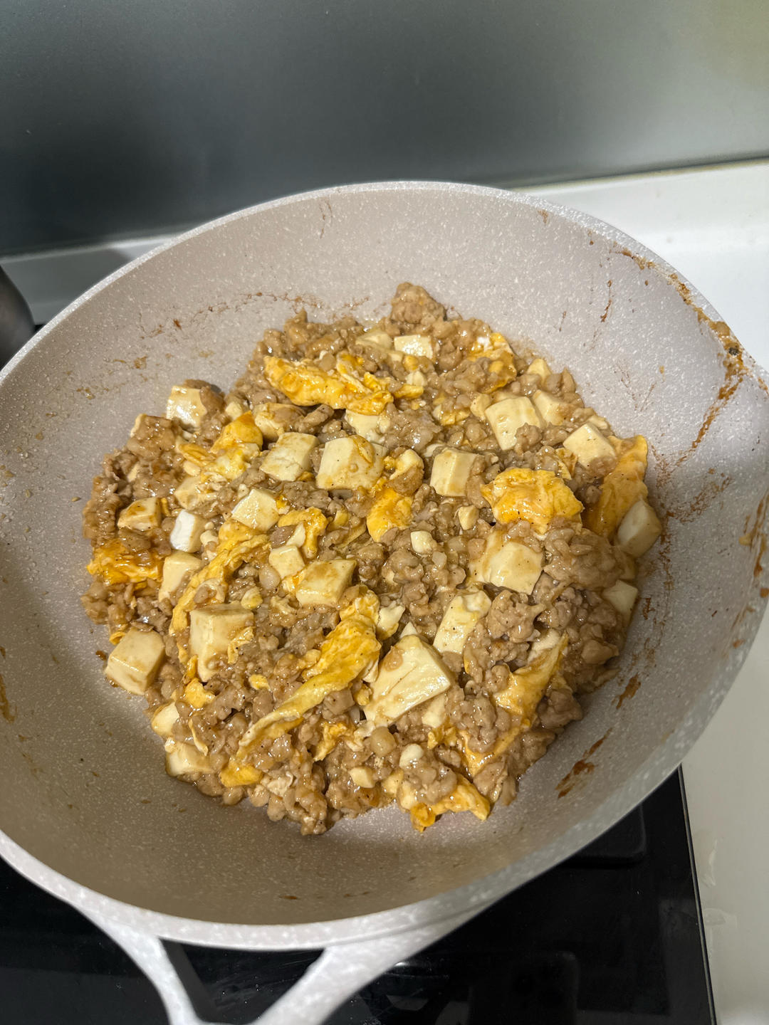 肉末滑蛋豆腐