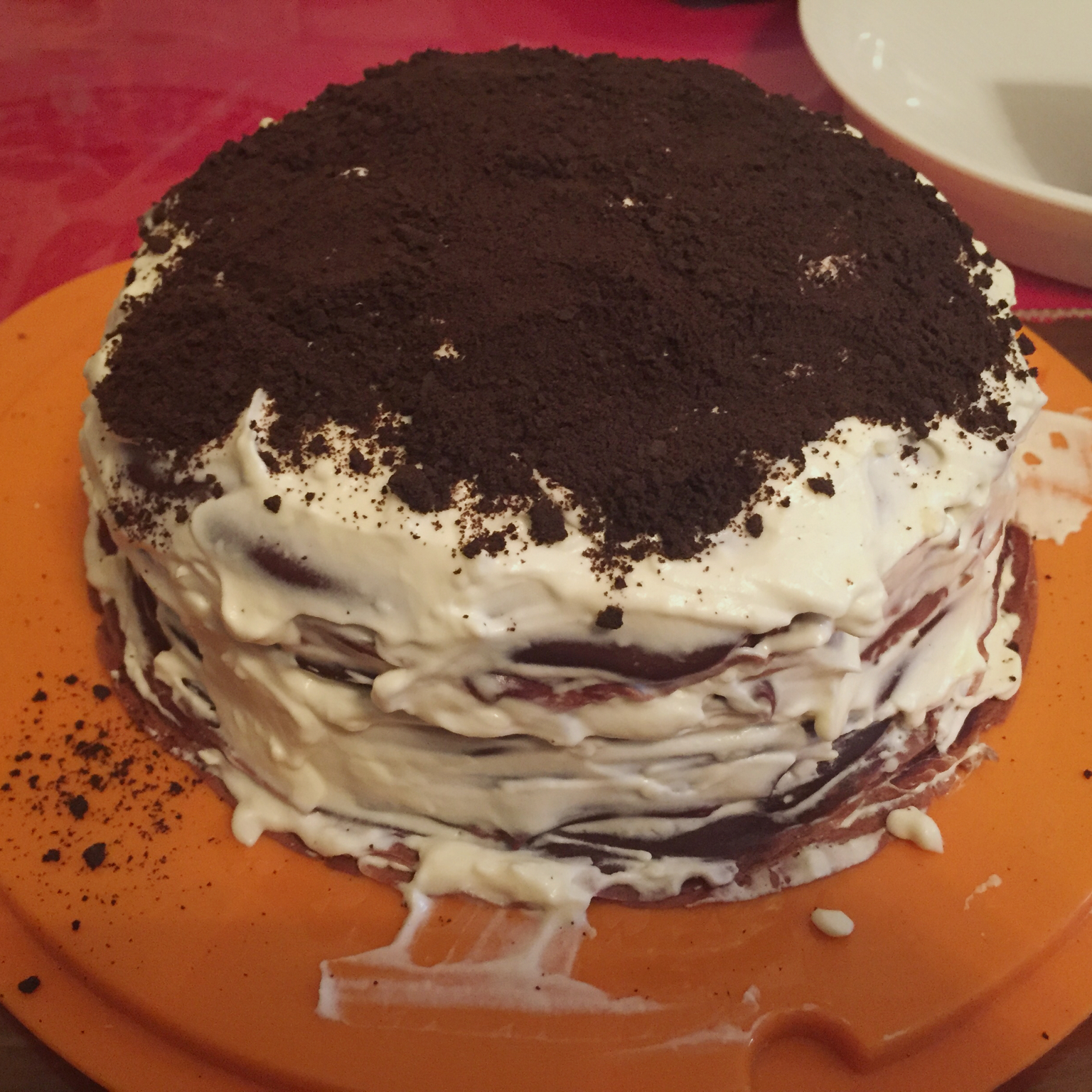 巧克力千层可丽饼