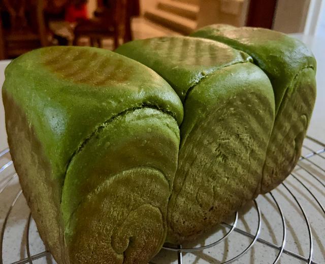 抹茶吐司(中种法)的做法