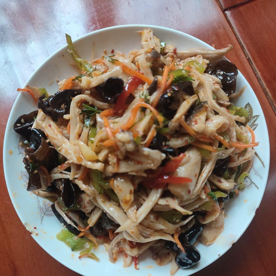 比肉还好吃的【手撕凉拌杏鲍菇】，上桌扫光光