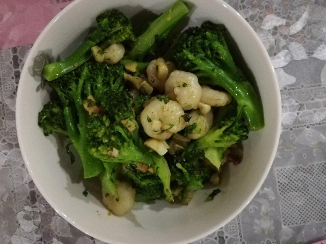 西兰花炒虾仁