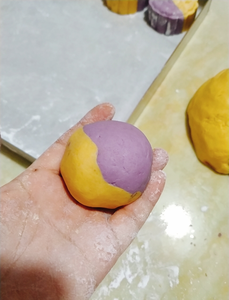 双色紫薯南瓜糯米糕(分享两种做法)的做法 步骤12