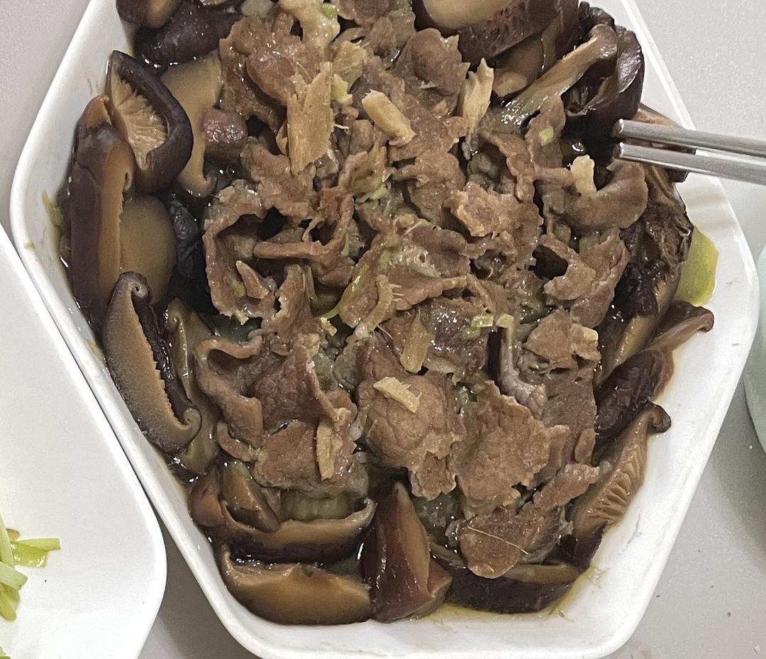 丝瓜蒸牛肉