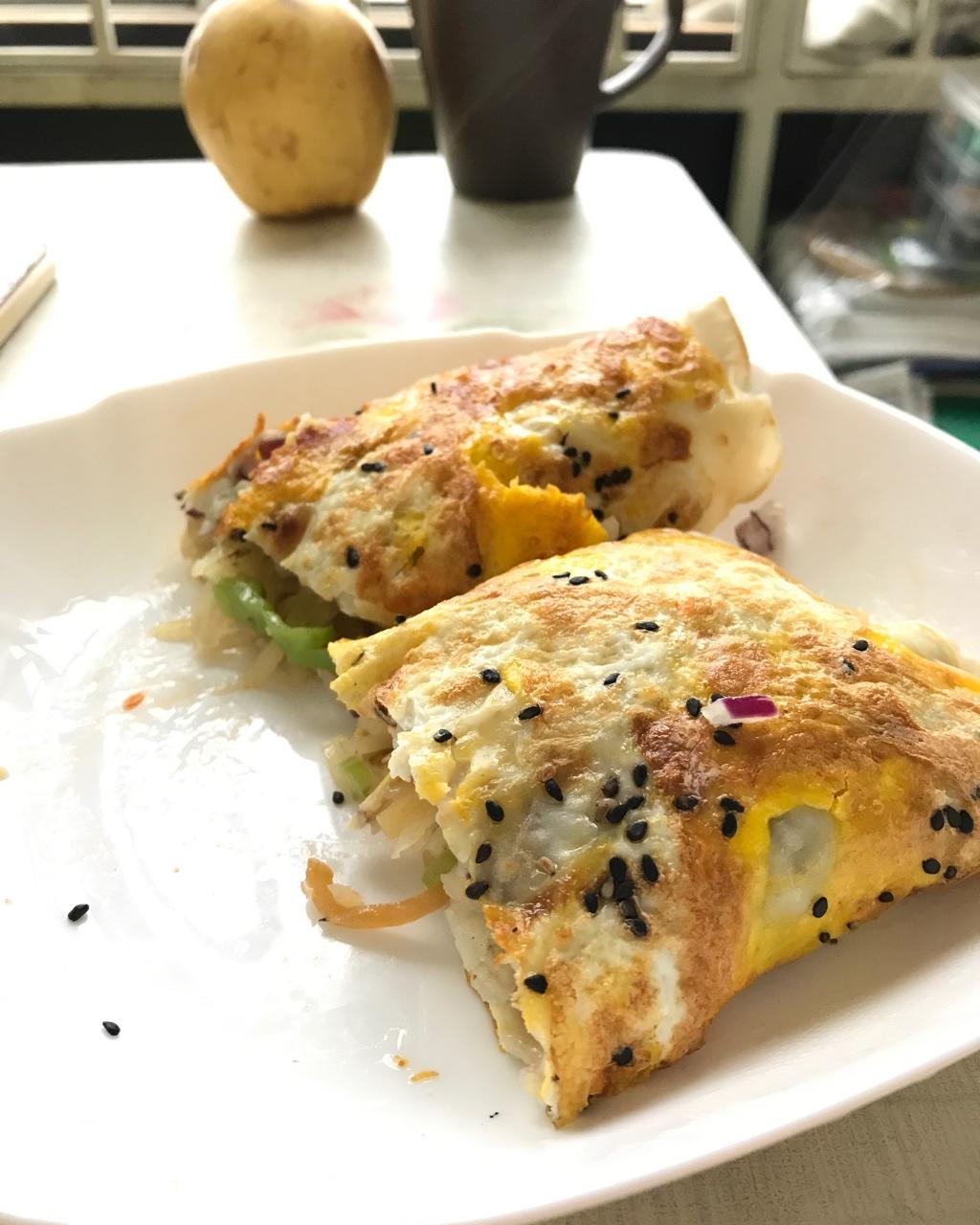 不要完美主义做的鸡蛋饼