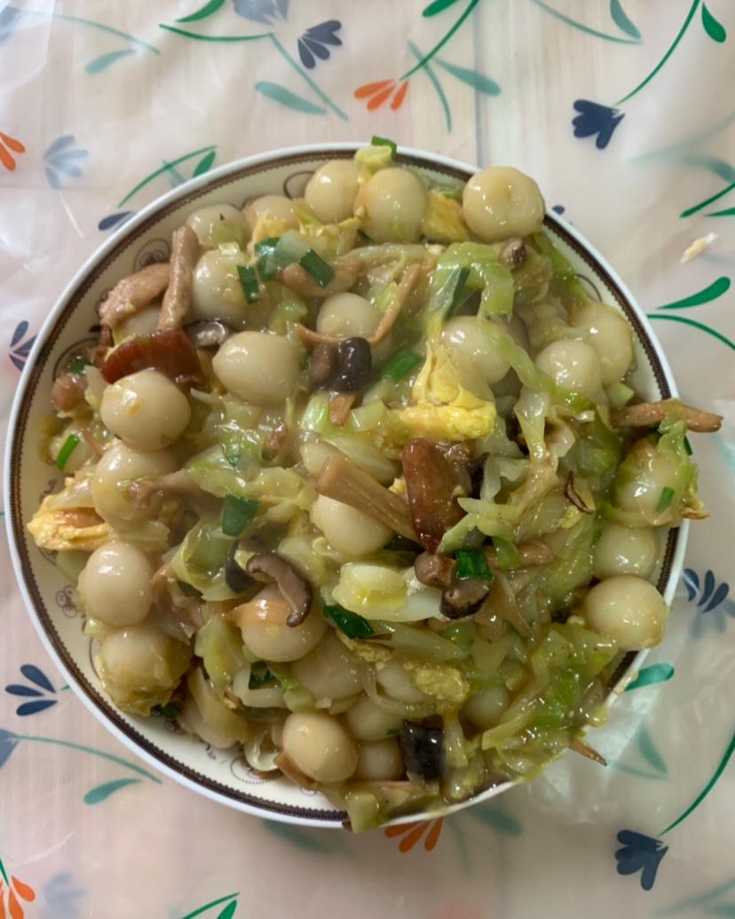 牧沐梓做的炒糯米圆子