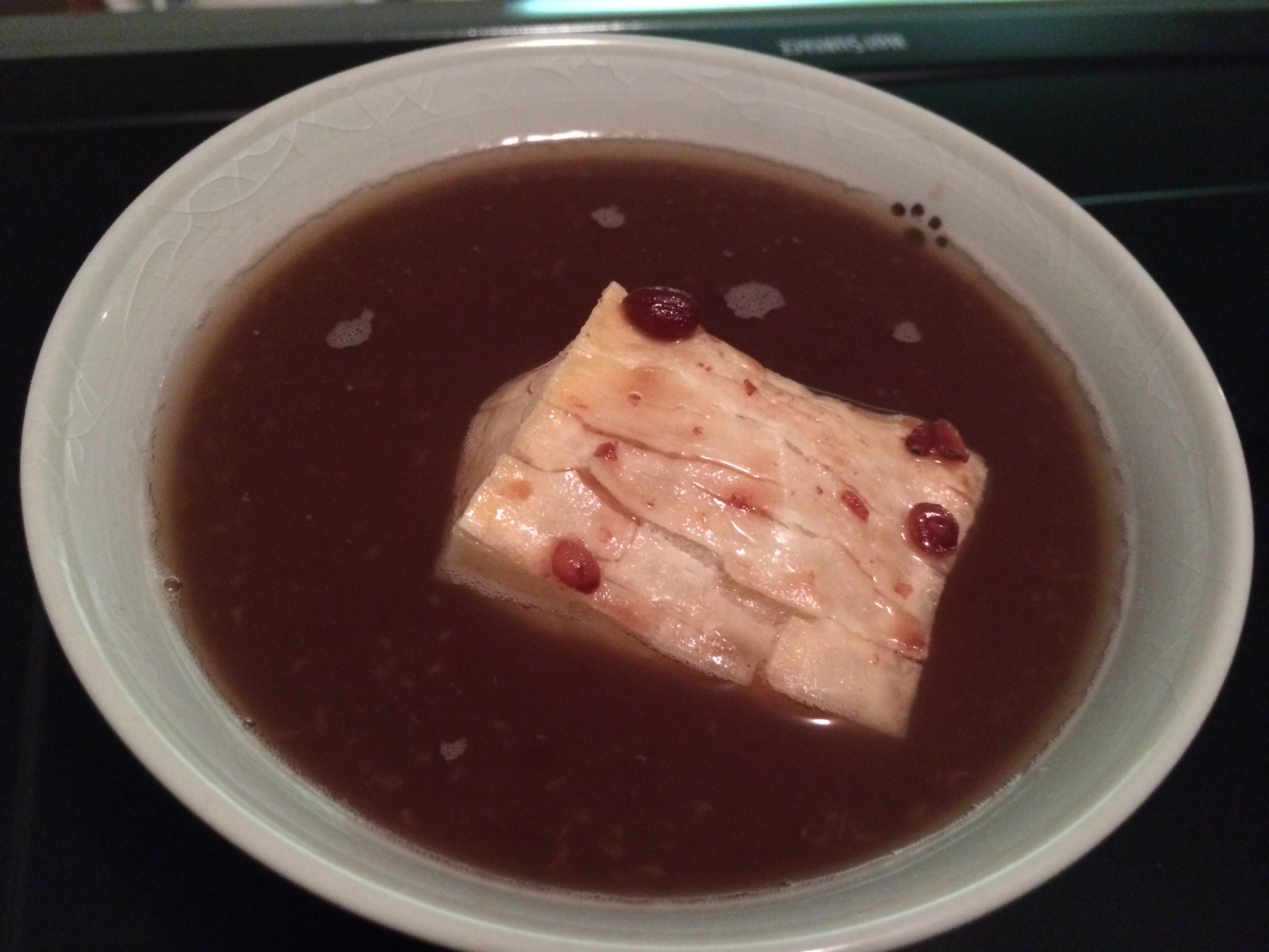 烤麻糬红豆汤