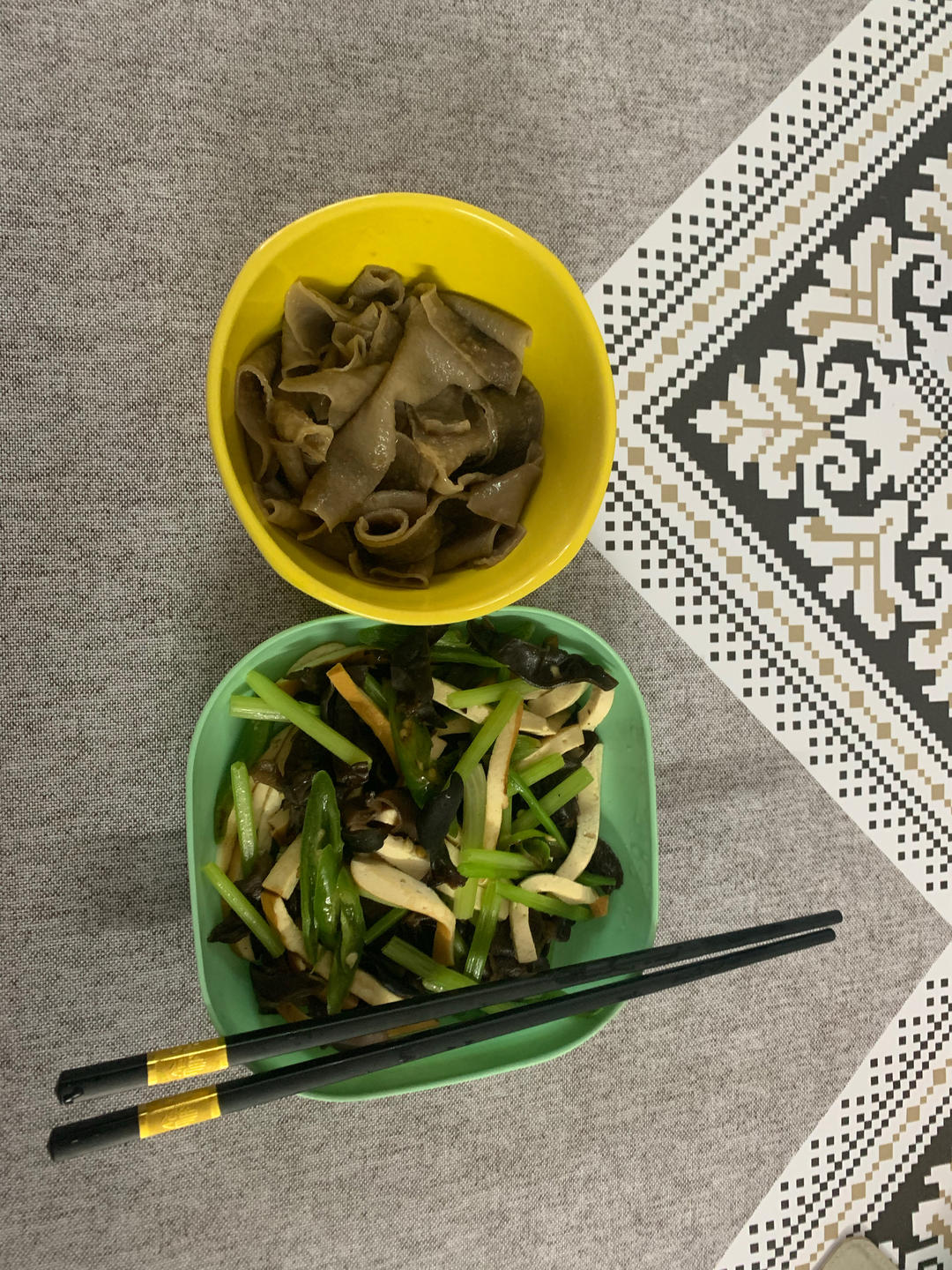 香菇西兰花