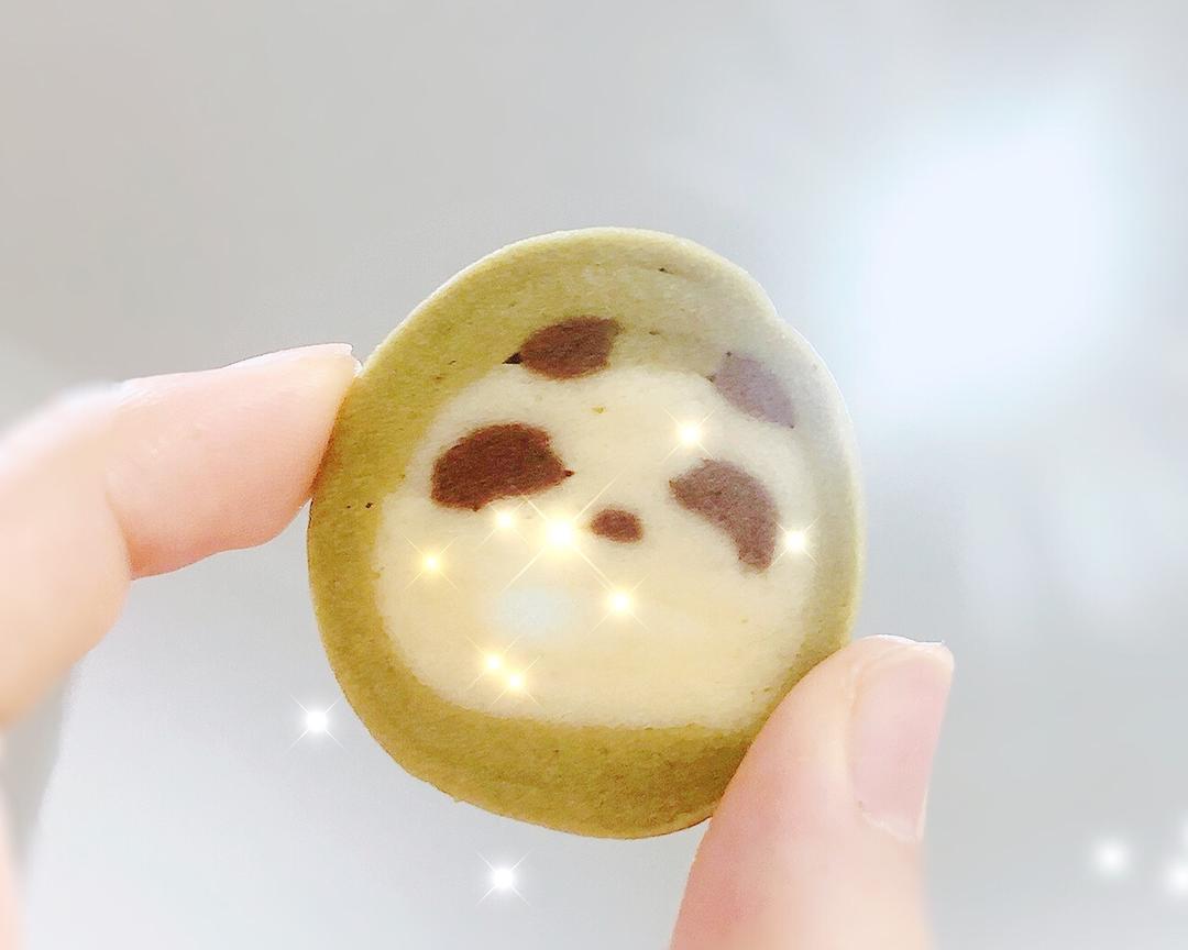 超可爱熊猫曲奇小饼干